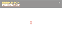 Tablet Screenshot of erricksonequipment.com